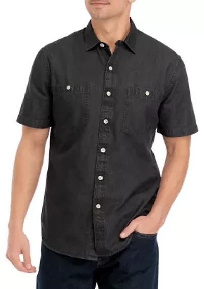 Short Sleeve 2 Pocket Chambray Shirt