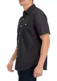 Short Sleeve 2 Pocket Chambray Shirt