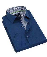 Tom Baine Slim Fit Short Sleeve Performance Stretch Button Down
