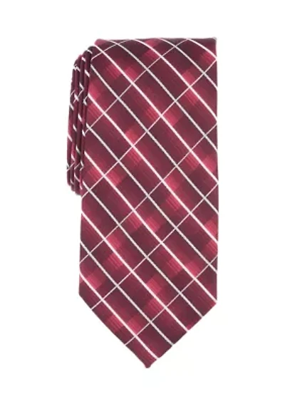Grid Print Tie