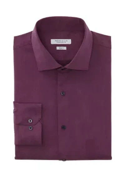 Melange Solid Dress Shirt