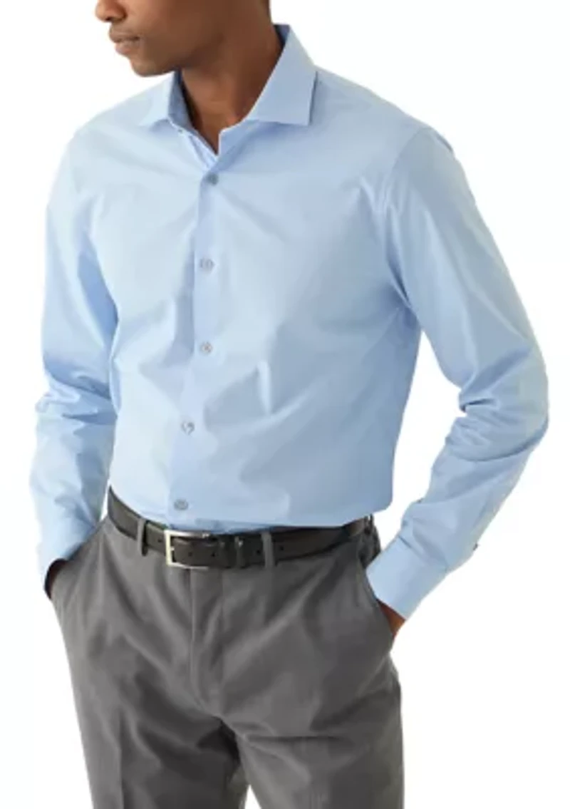 Men's Micro Check Dress Shirt with Tie
