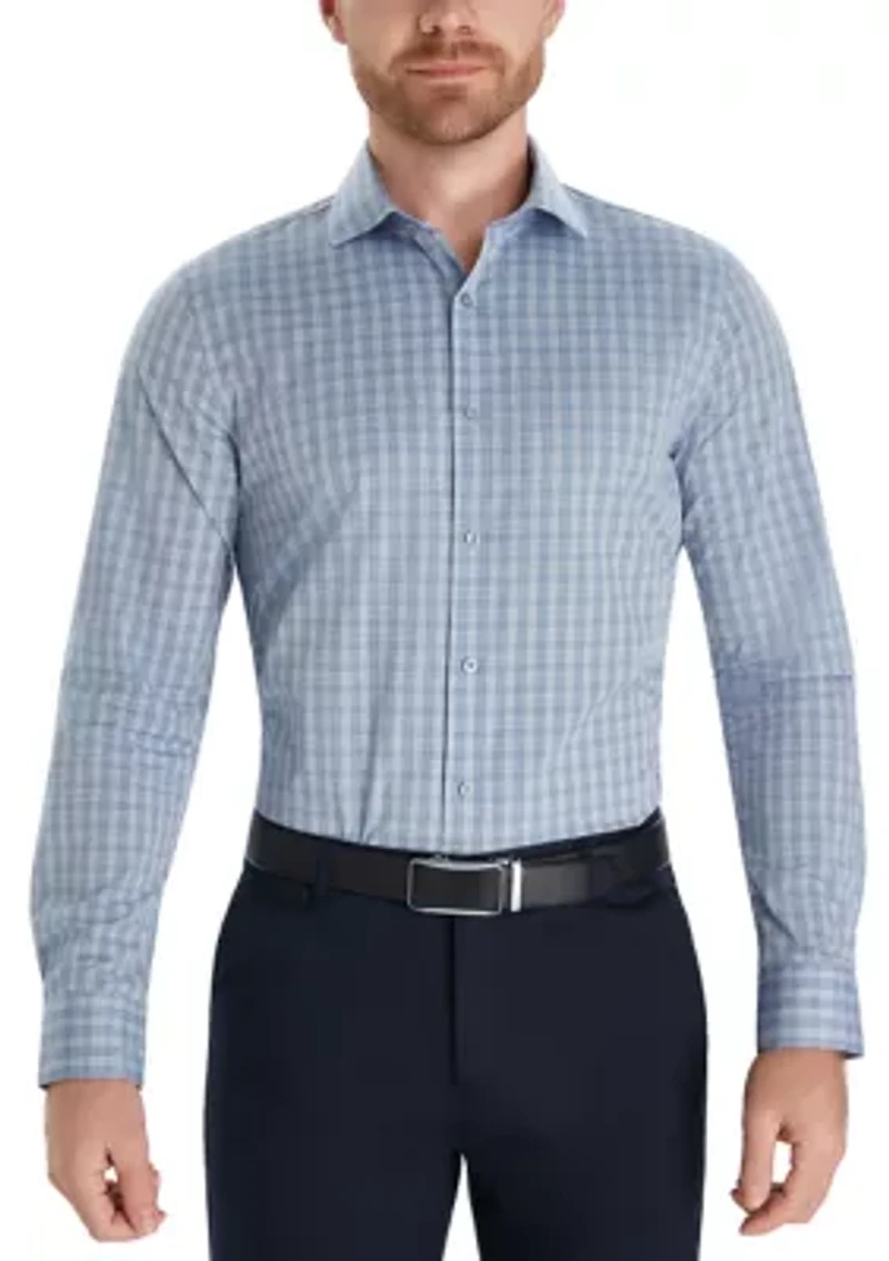 Men's Check Plaid Button Down Shirt