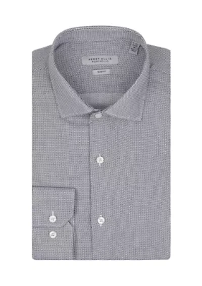 Men's Parallel Twill Textured Shirt