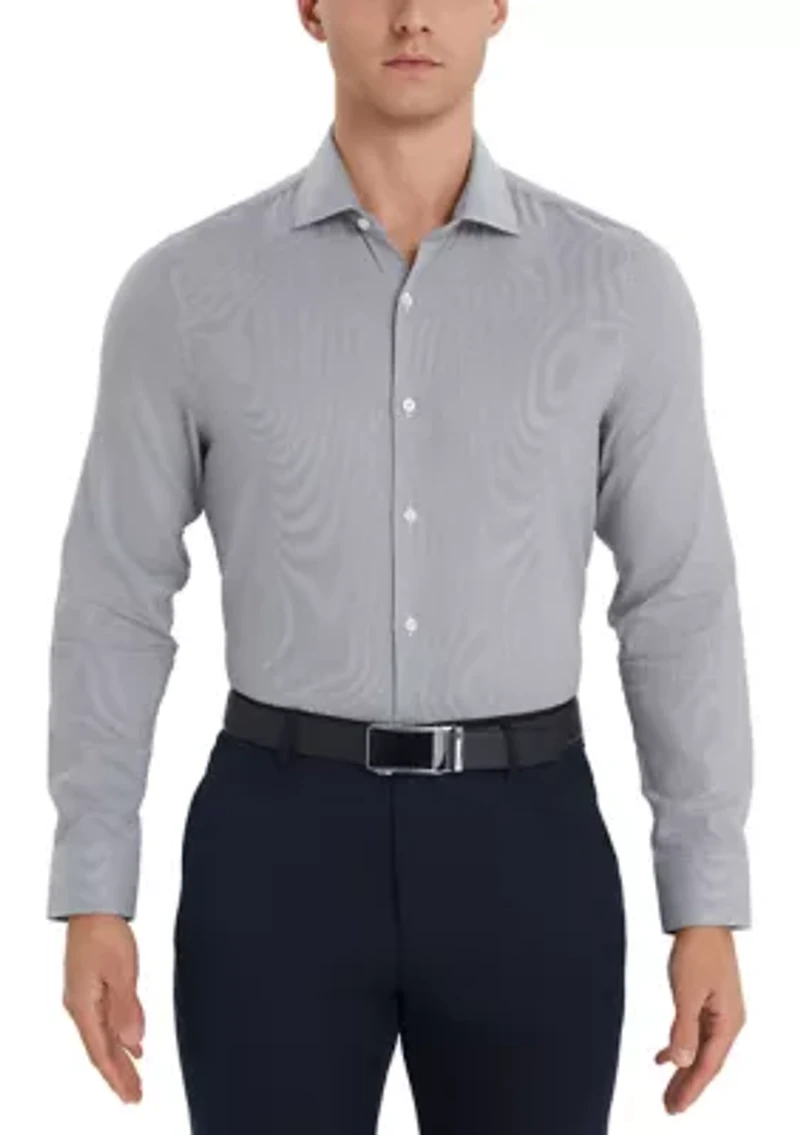 Men's Parallel Twill Textured Shirt