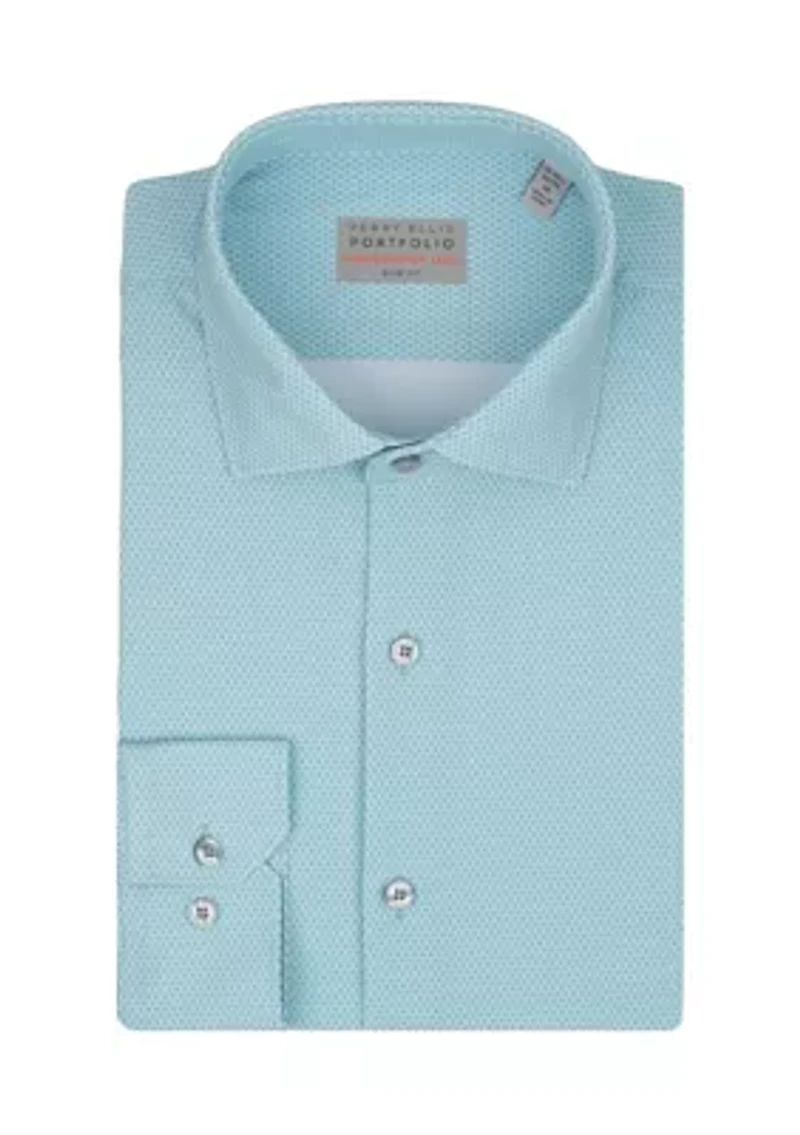 Lilac Geo Print Dress Shirt