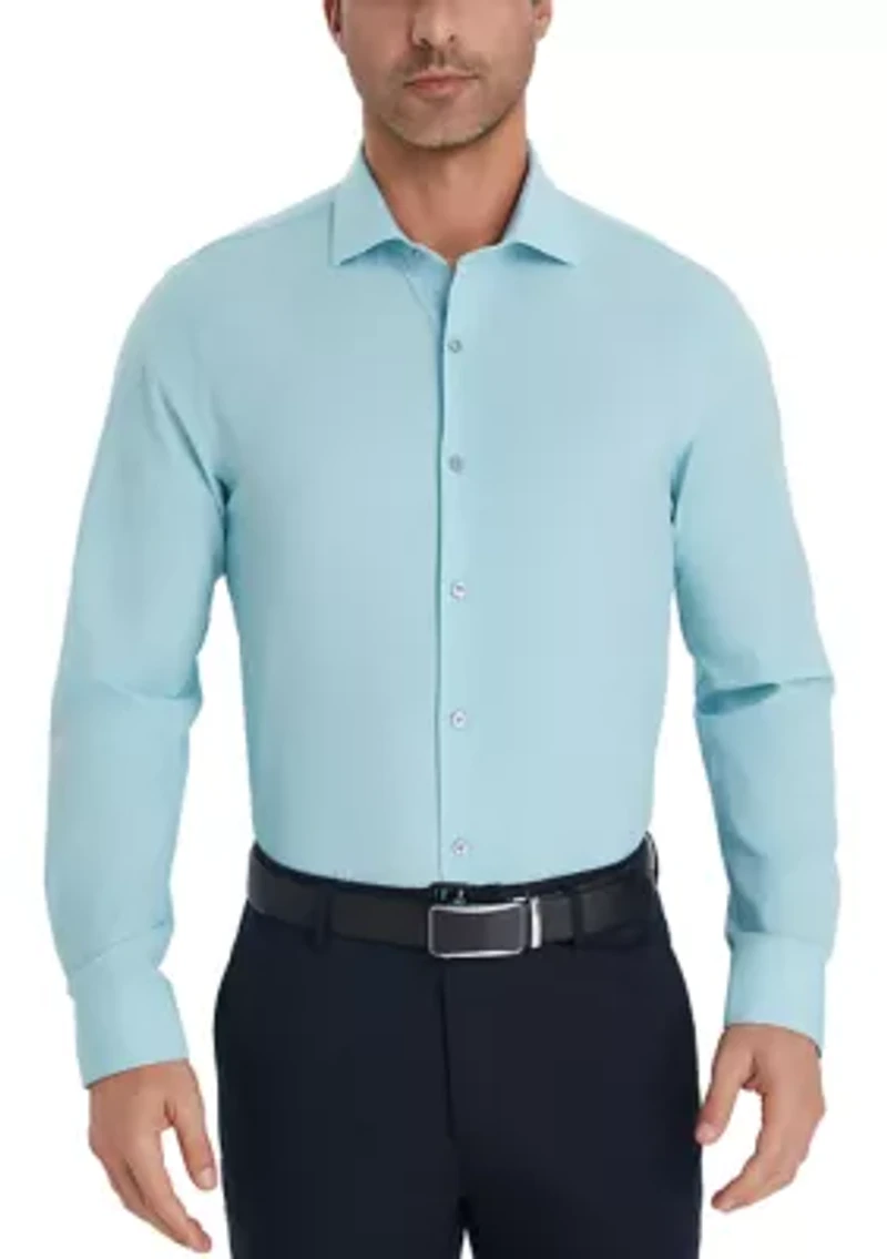 Lilac Geo Print Dress Shirt