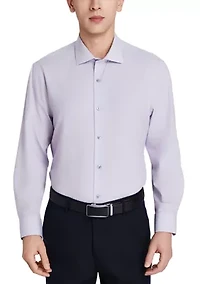 Lilac Geo Print Dress Shirt
