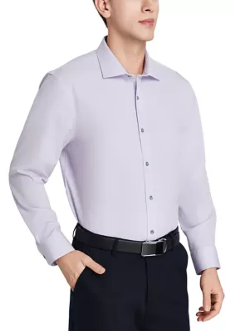 Lilac Geo Print Dress Shirt
