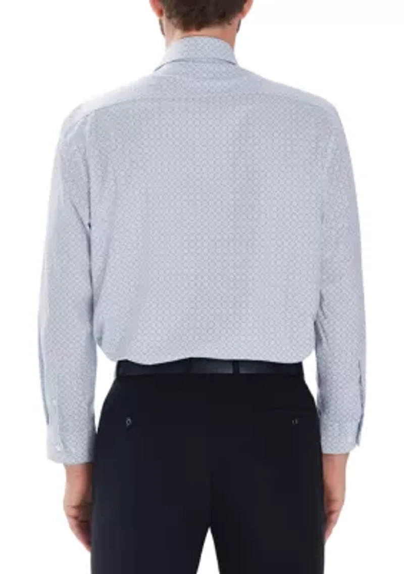 Geo Link Print Dress Shirt