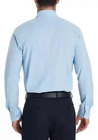 Men's Floral Print Long Sleeve Spread Collar Shirt