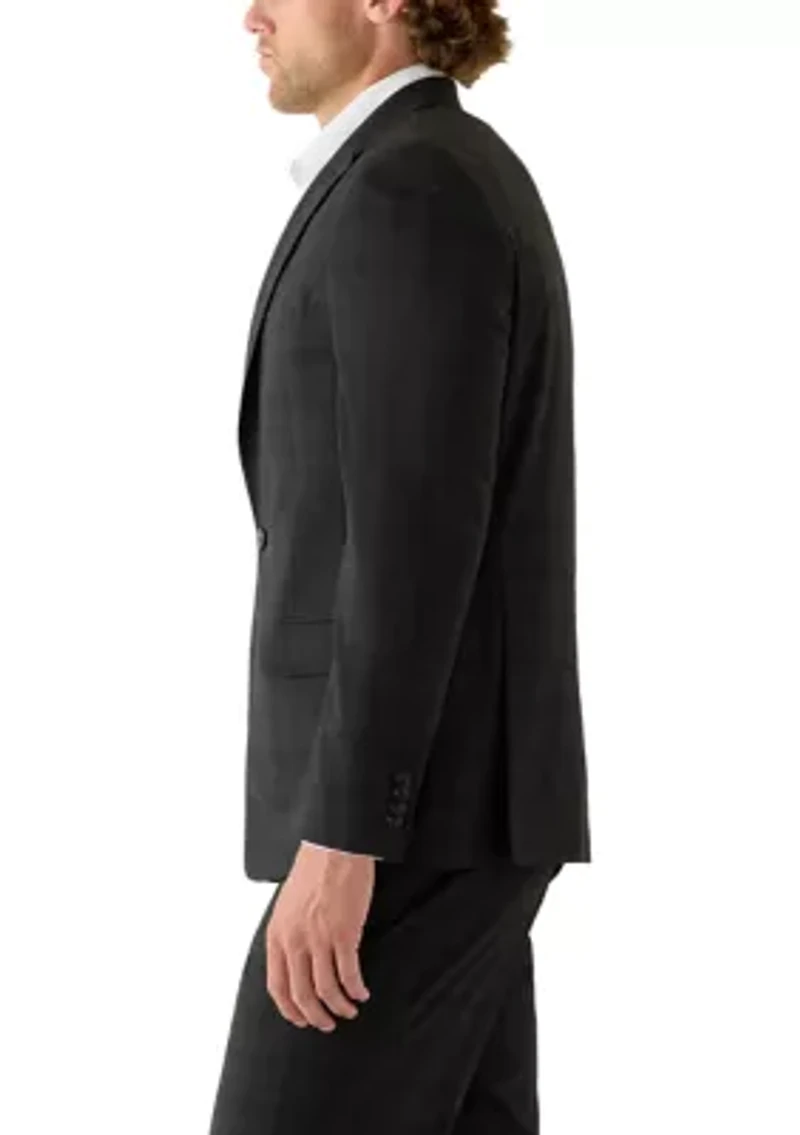 Men's Single Breasted Two Button Notch Lapel Suit Jacket