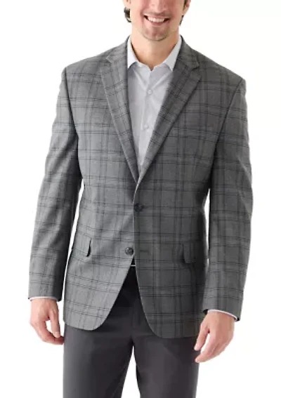 Men's Single Breasted Plaid Modern Sport Coat