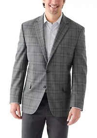Men's Single Breasted Plaid Modern Sport Coat