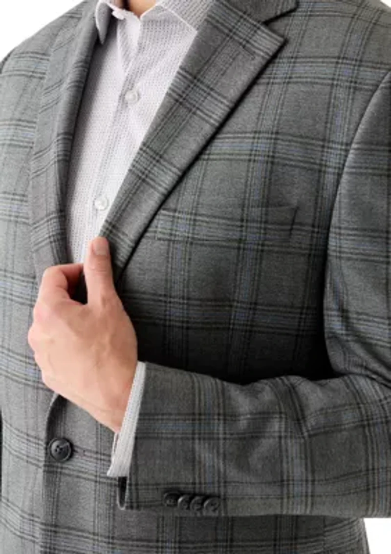 Men's Single Breasted Plaid Modern Sport Coat