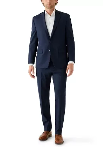 Men's Suit Set with Notch Lapel Jacket