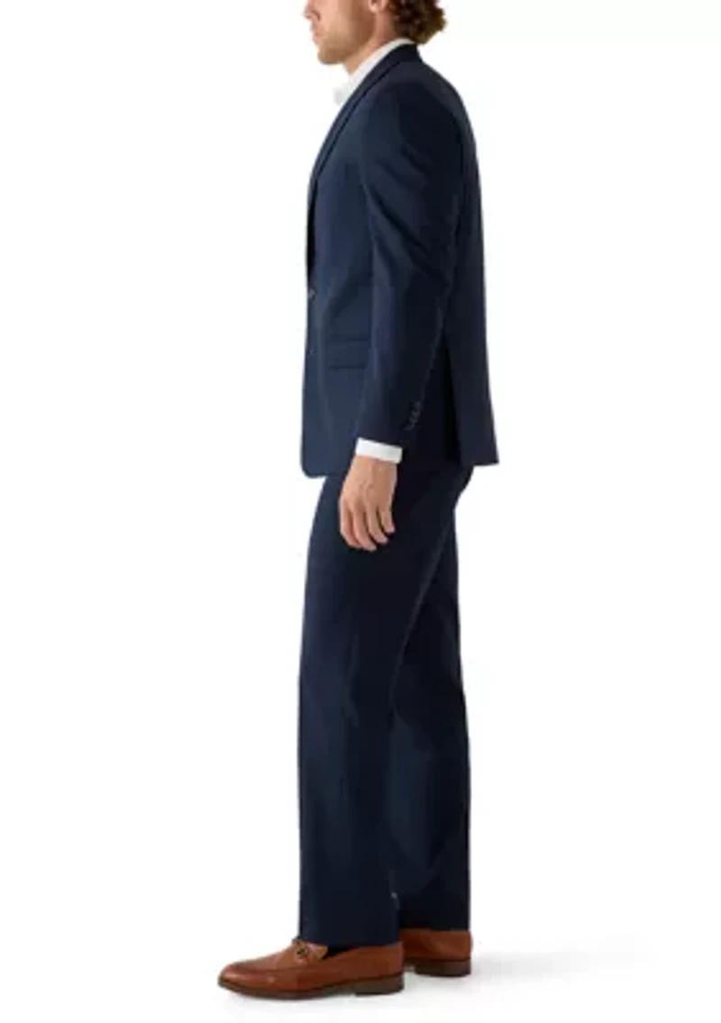 Men's Suit Set with Notch Lapel Jacket