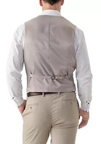 Men's Front Double Besom Pocket Suit Vest