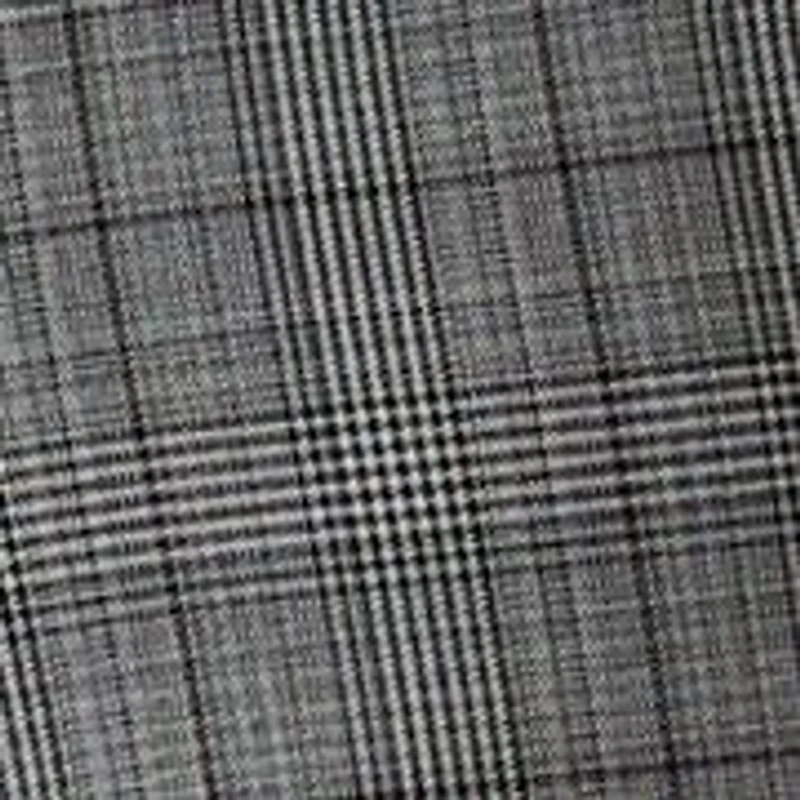 Men's Black and White Plaid Pants