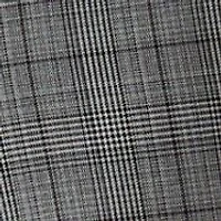 Men's Black and White Plaid Pants