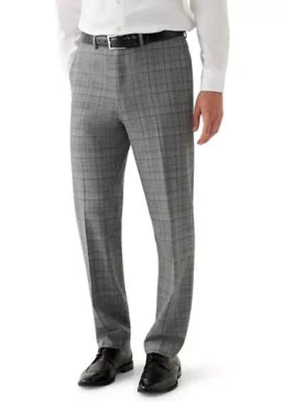 Men's Black and White Plaid Pants