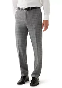 Men's Black and White Plaid Pants