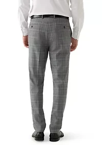 Men's Black and White Plaid Pants