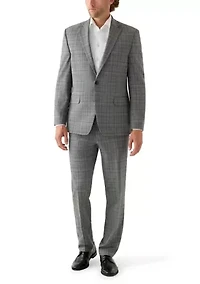 Men's Black and White Plaid Pants