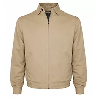 Mens Lightweight Microfiber Zipper Jacket