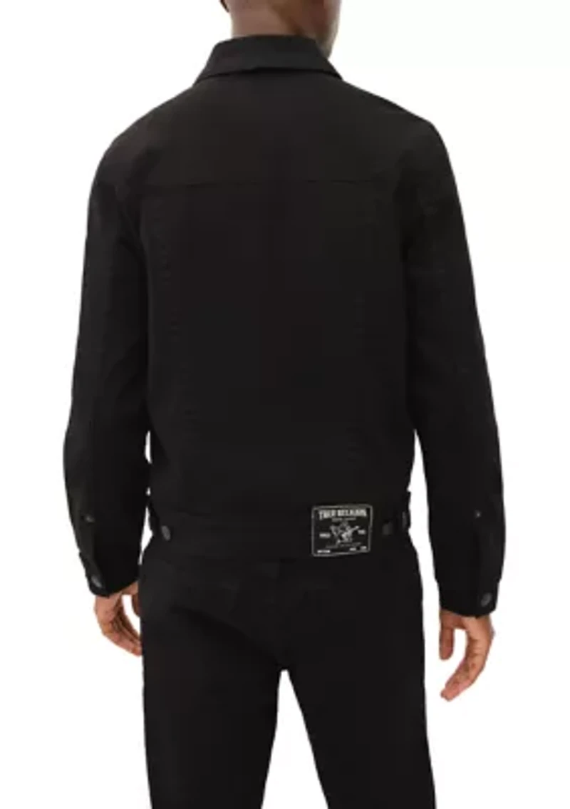 Black Denim Trucker Jacket