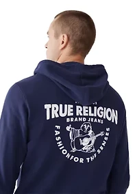 Men's Puff Print Logo Zip Hoody