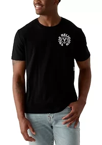 Men's Buddha Face Logo Short Sleeves Graphic T-Shirt