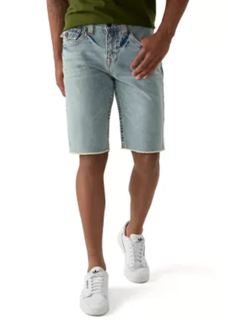 Men's Ricky Frayed Flap Denim Shorts