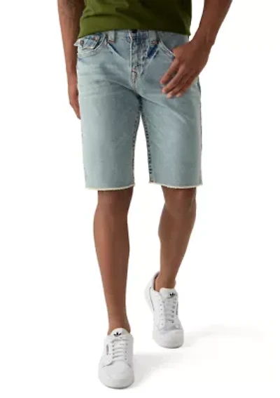Men's Ricky Frayed Flap Denim Shorts