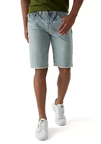Men's Ricky Frayed Flap Denim Shorts