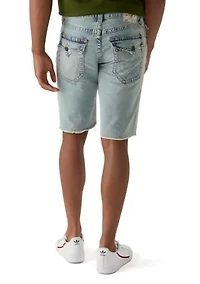 Men's Ricky Frayed Flap Denim Shorts
