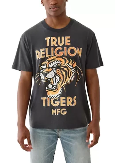 Tiger Vintage Logo Short Sleeve T-Shirt