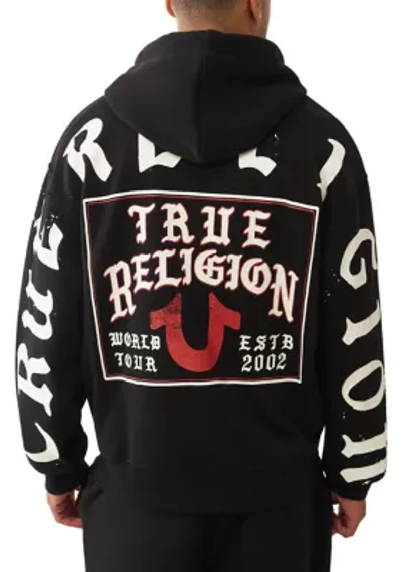 Men's Script Logo Zip Hoodie