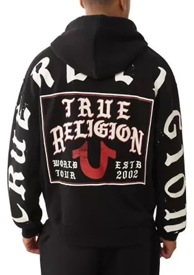Men's Script Logo Zip Hoodie