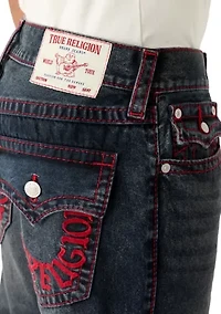 Men's Ricky Big T Embroidered Horseshoe Straight Fit Jeans