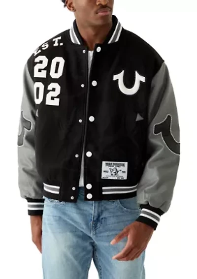 Buddha Logo Varsity Jacket