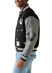 Buddha Logo Varsity Jacket