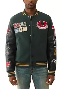 Cat Logo Varsity Jacket