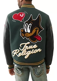 Cat Logo Varsity Jacket