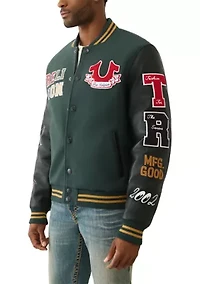 Cat Logo Varsity Jacket
