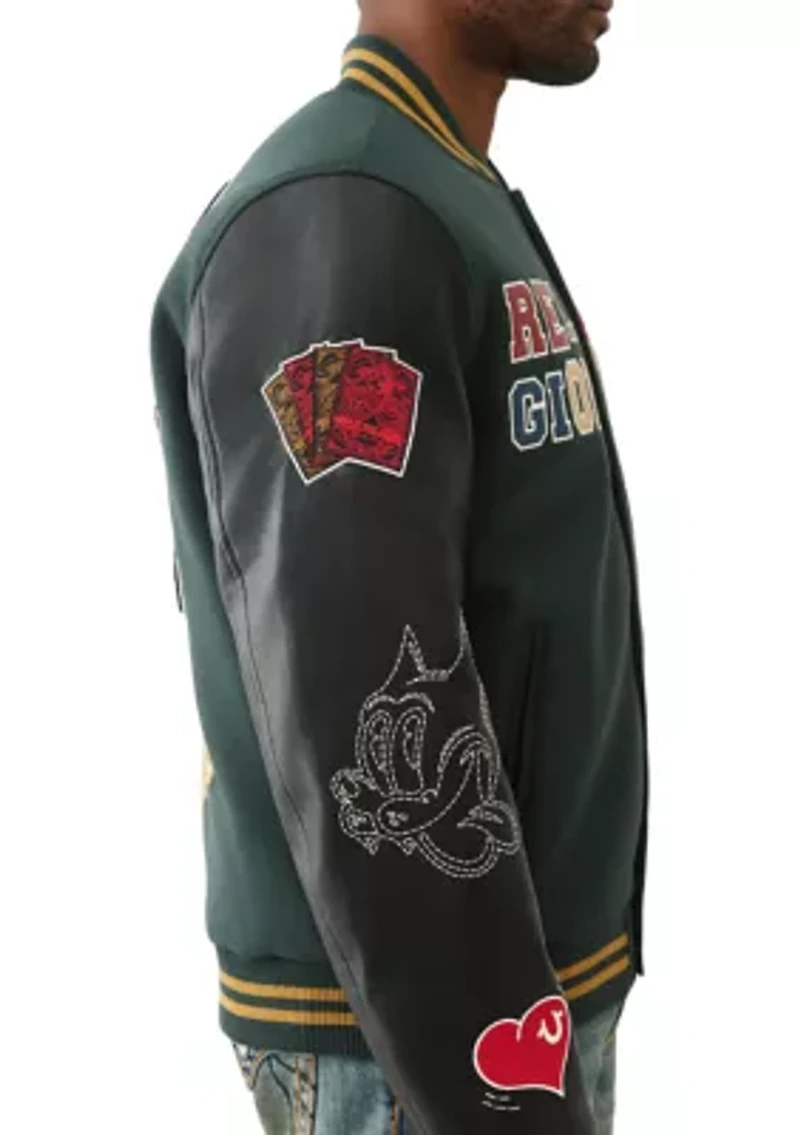 Cat Logo Varsity Jacket