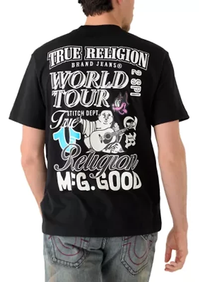 Men's World Tour Logo Short Sleeve Graphic T-Shirt