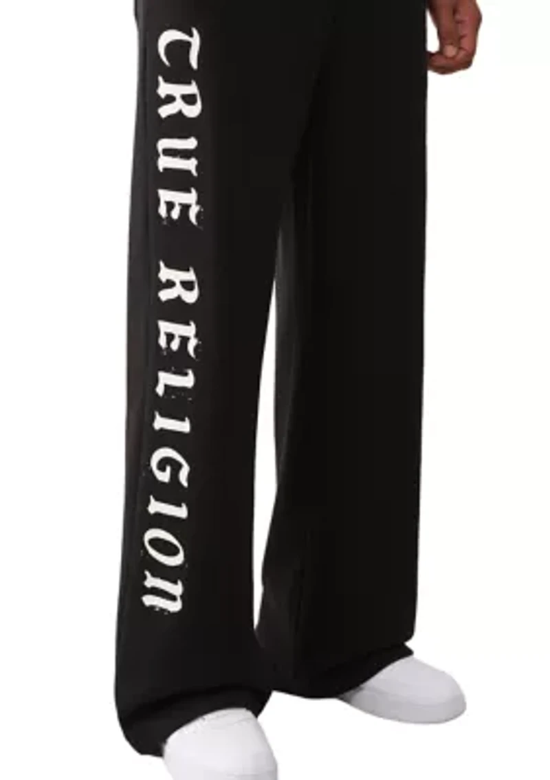 Men's Logo Flag Baggy Sweatpants