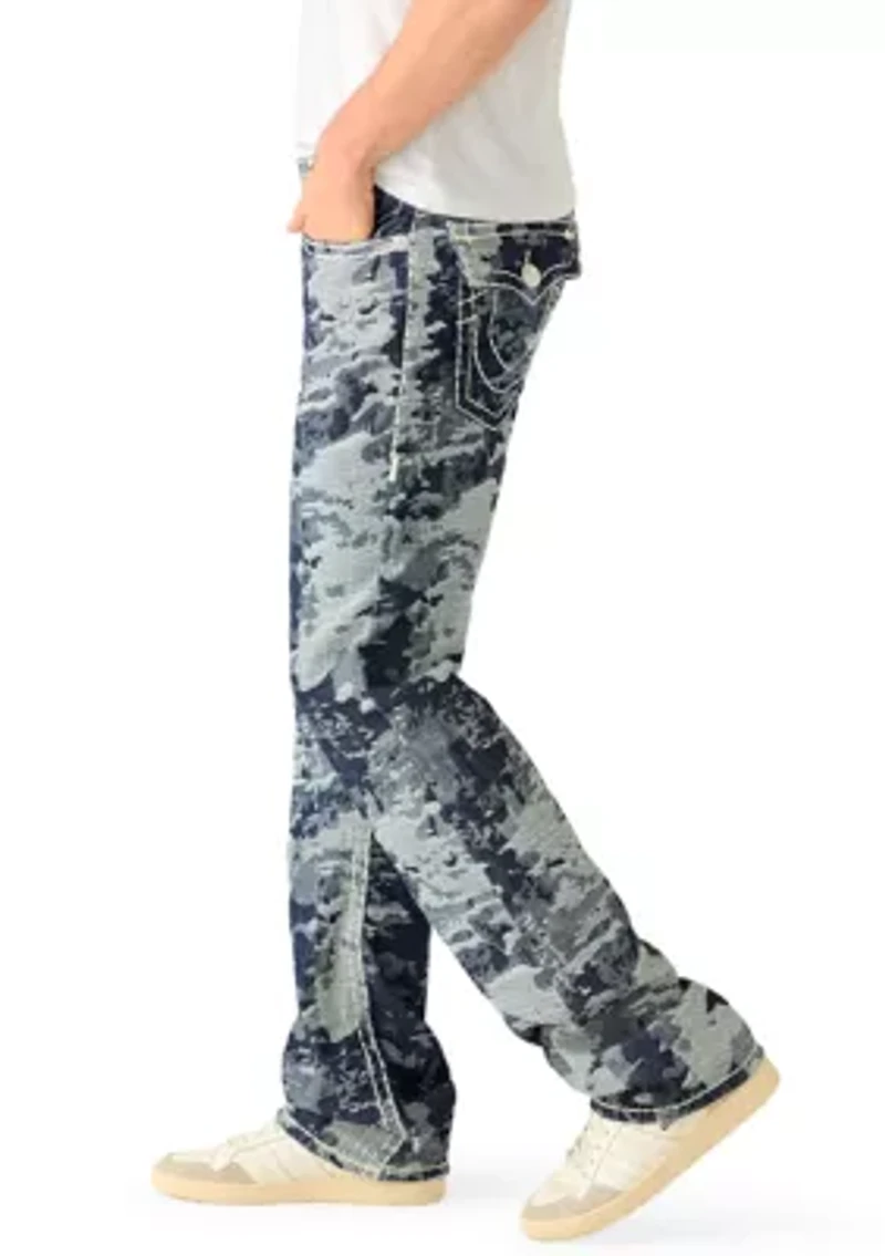 Men's Billy Boot Cut Fit Super T Jacquard Jeans