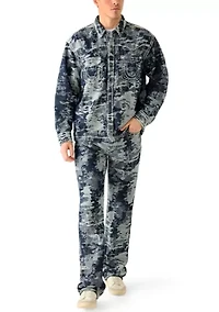 Men's Billy Boot Cut Fit Super T Jacquard Jeans